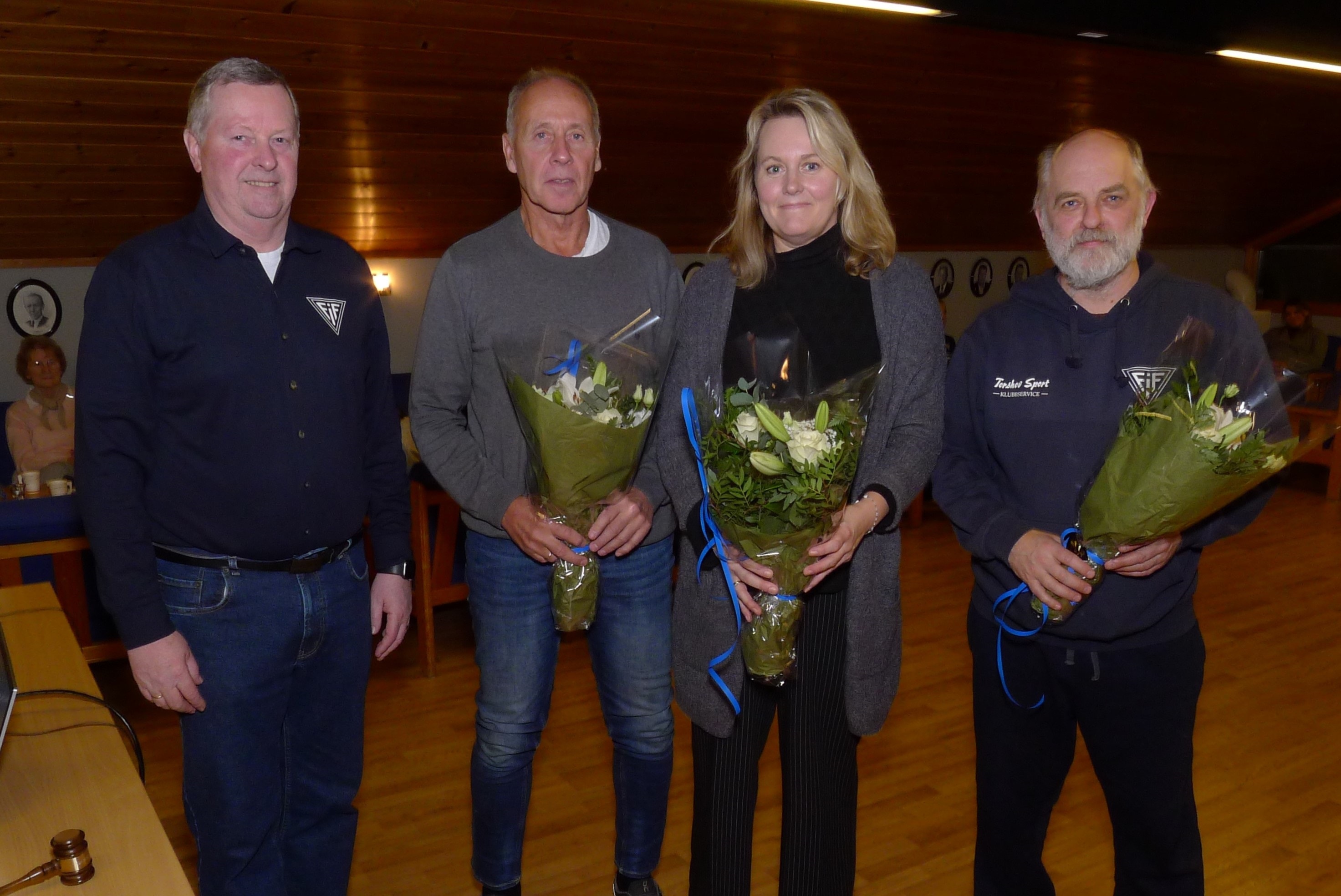 Helge, Christine og Pål Erik takker av i styret